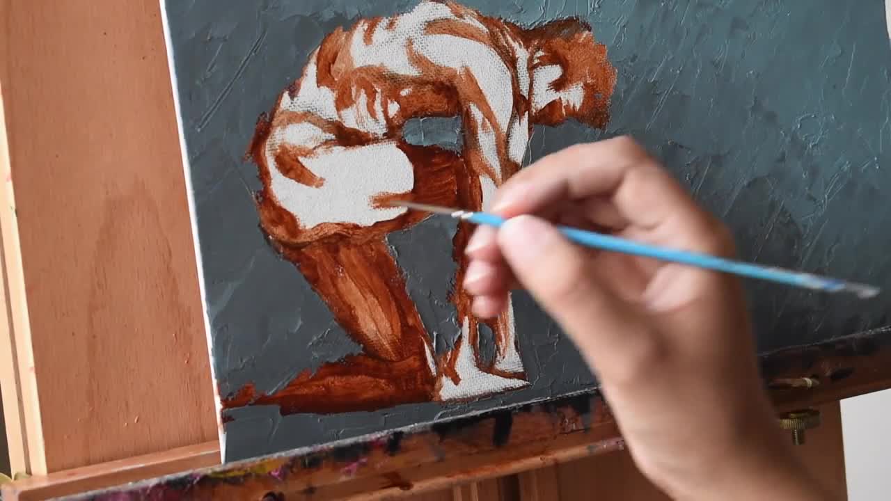 Male Figure Study | Oil Painting Time Lapse