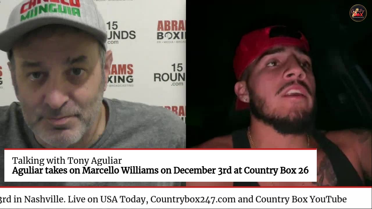 COUNTRY BOX 26: Lightweight Tony Aguilar talks about his fight with Marcello Williams