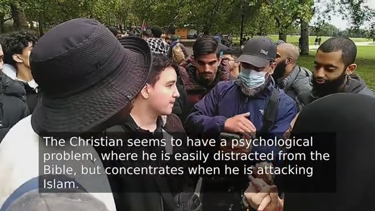 Waste Of Time Christian Won't Defend His Bible Against The Muslims At Speakers C