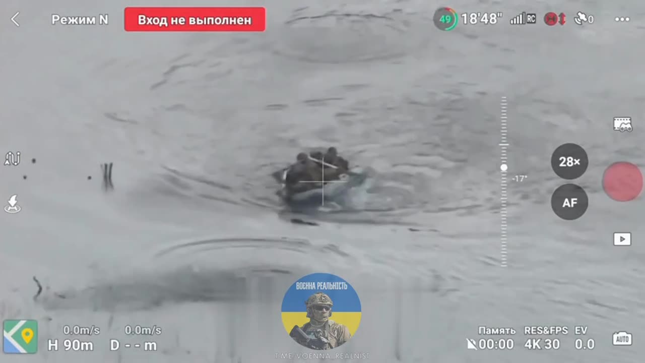 Footage from the enemy's side: our marines miraculously swim across the left