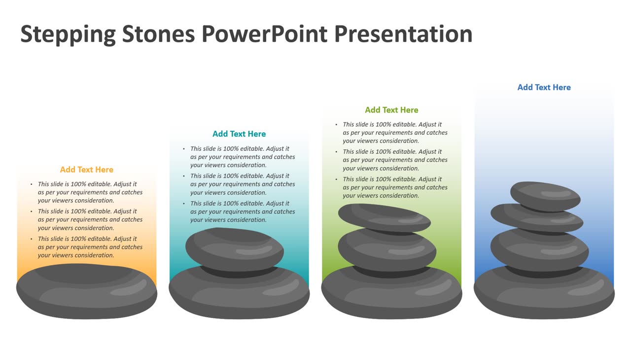 Stepping Stones PowerPoint Presentation