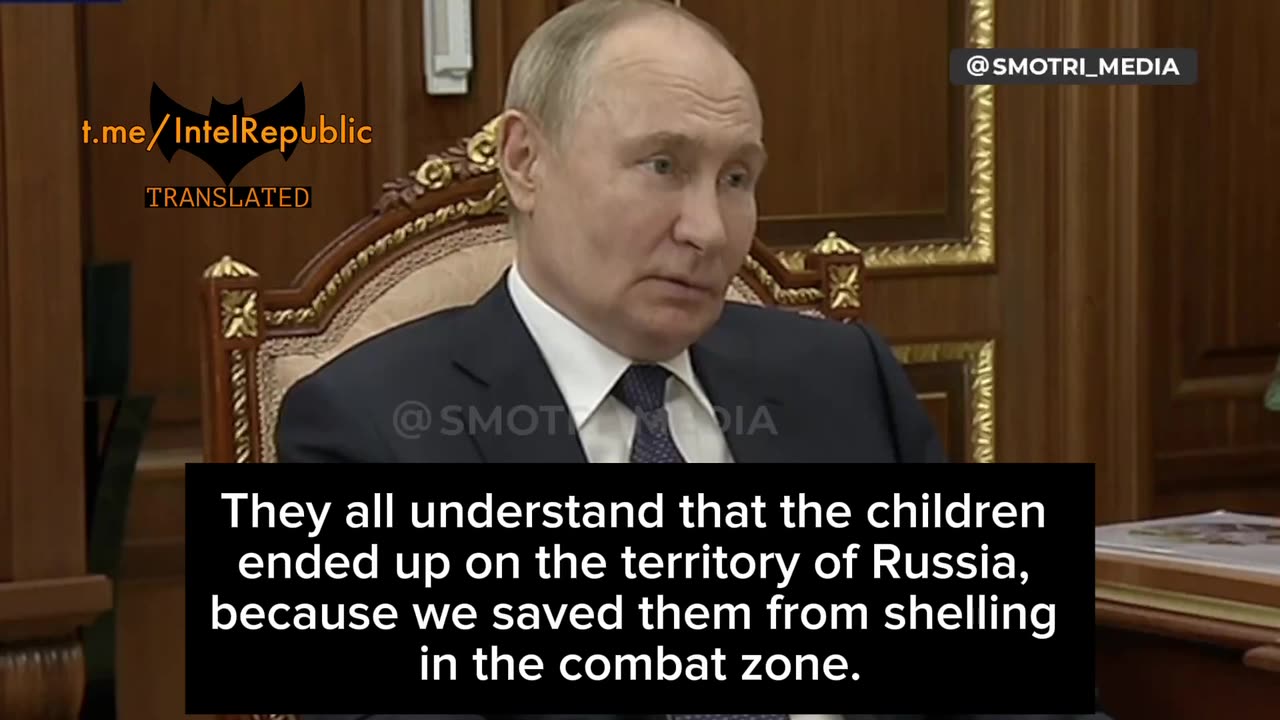 ►🇷🇺🇺🇦🚨❗️⚡️⚡️ UPDATE: on Rescued War-Zone Children (Bogus ICC-Putin 'Arrest Warrant')