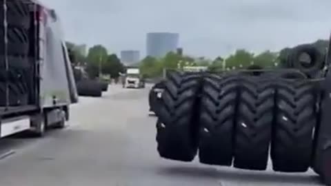 This Forklift operator sure has a lot of experience in his job
