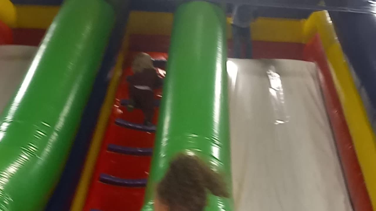 Playing at playground