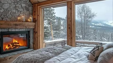 Mountain Log House Decor Winter Christmas Inspiration!