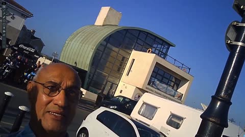 Distributing the Irish Light Newspaper Tramore Prom August 2024