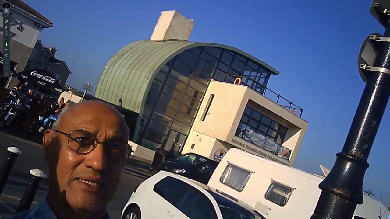 Distributing the Irish Light Newspaper Tramore Prom August 2024