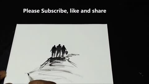 Painting simple figures in watercolour