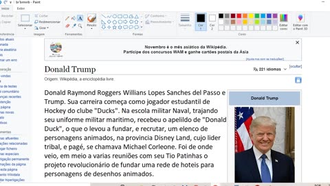 HUMOR A BIOGRAFIA DO DONALD TRUMP