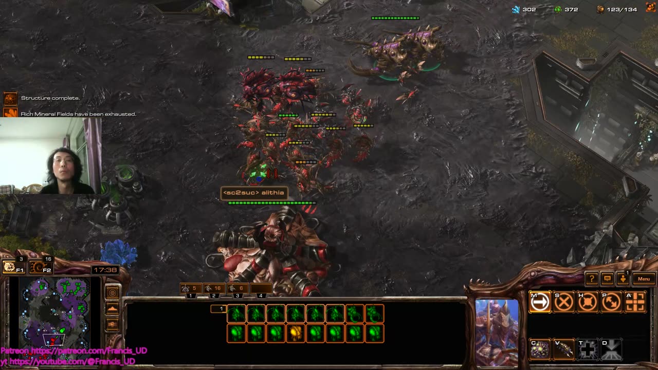 SC2 zvt on crimson court & zvz on post youth