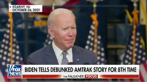 Biden gaffes about Amtrak story