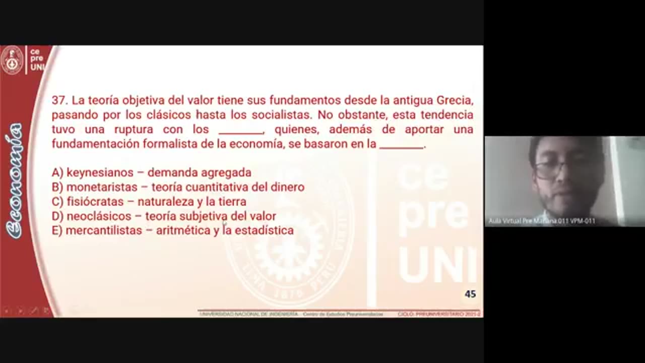 CEPRE UNI 2021 - 2 | SEMANA 19 | ECONOMÍA