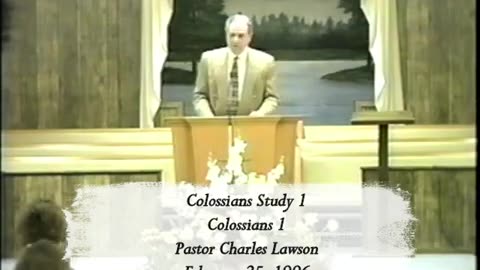 Pastor Charles Lawson - Colossians Study #1 FULL SERMON (OLD SCHOOL FIRE! 96")