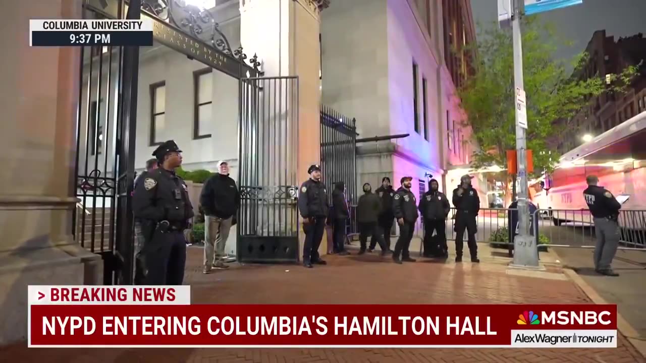 MSNBC: Non-affiliates led the Gaza protest group that occupied Columbia's Hamilton Hall