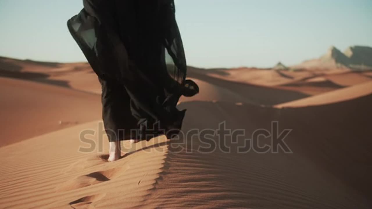 Close-up of girl in traditional Abaya dress