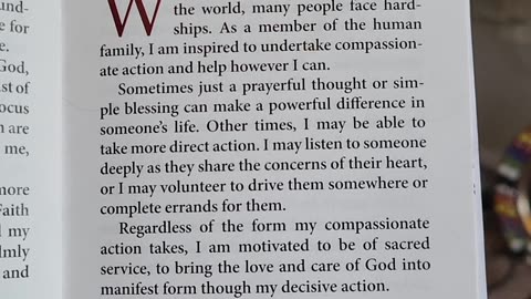 COMPASSION is the word of the day.