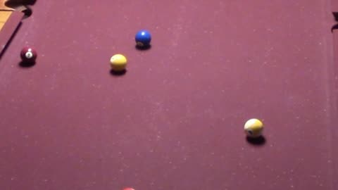 5 BALL BANK SHOT BACK TO THE CORNER POCKET!