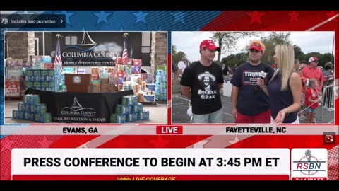 President Trump & Gov. Kemp Hold a Press Conference in Evans, GA - 10/4/24