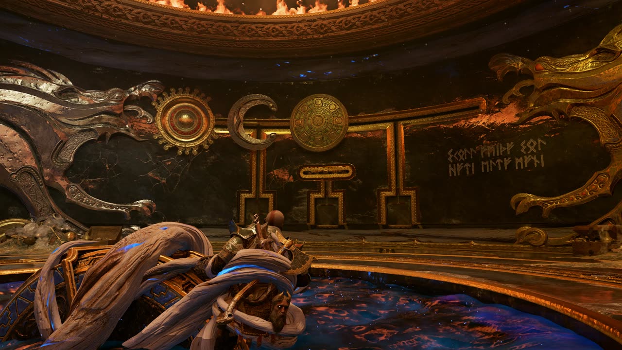 God of War (2018) Tyr's Vault Root Trap - Correct Order for Sun, Moon and Midgard