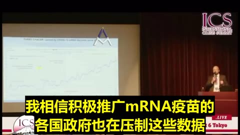 Dr.Makis博士在日本參加ICS的演講，我們正面臨新一代mRNA疫苗帶來的災難；2021年以來幾乎所有西方國家癌症發病率都急劇上升，這與mRNA疫苗推廣有關；各國政府都在壓制數據；治癌資金大幅增加