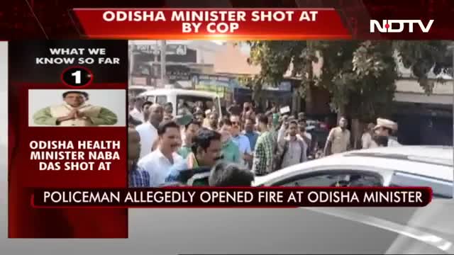 Video Shows The Moment Odisha Minister Was Shot