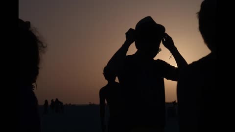 Siesta Key Sunset 2015, at the drum circle