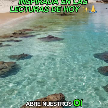 🙏✨Oración Inspirada en las Lecturas de Hoy ✨🙏