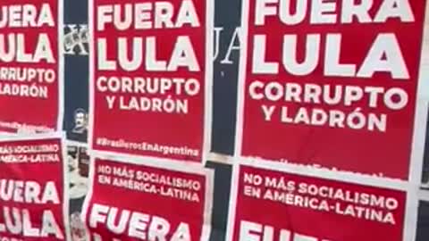 Argentina protesto fora lula