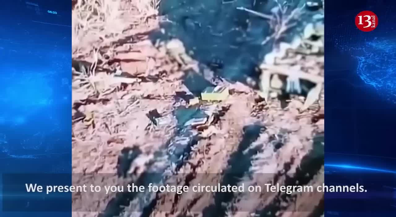 Russian equipment destroyed along with crew members in the Ukrainian countryside