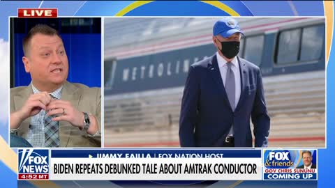 Biden ripped for repeating debunked Amtrak story 'This is disturbing stuff'