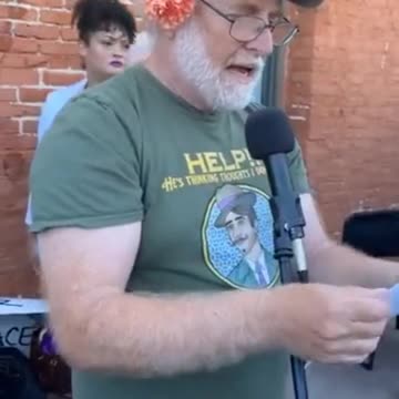 Bruce Speaking at the Julie Jaman Press Conference by Amy Sousa Port Townsend