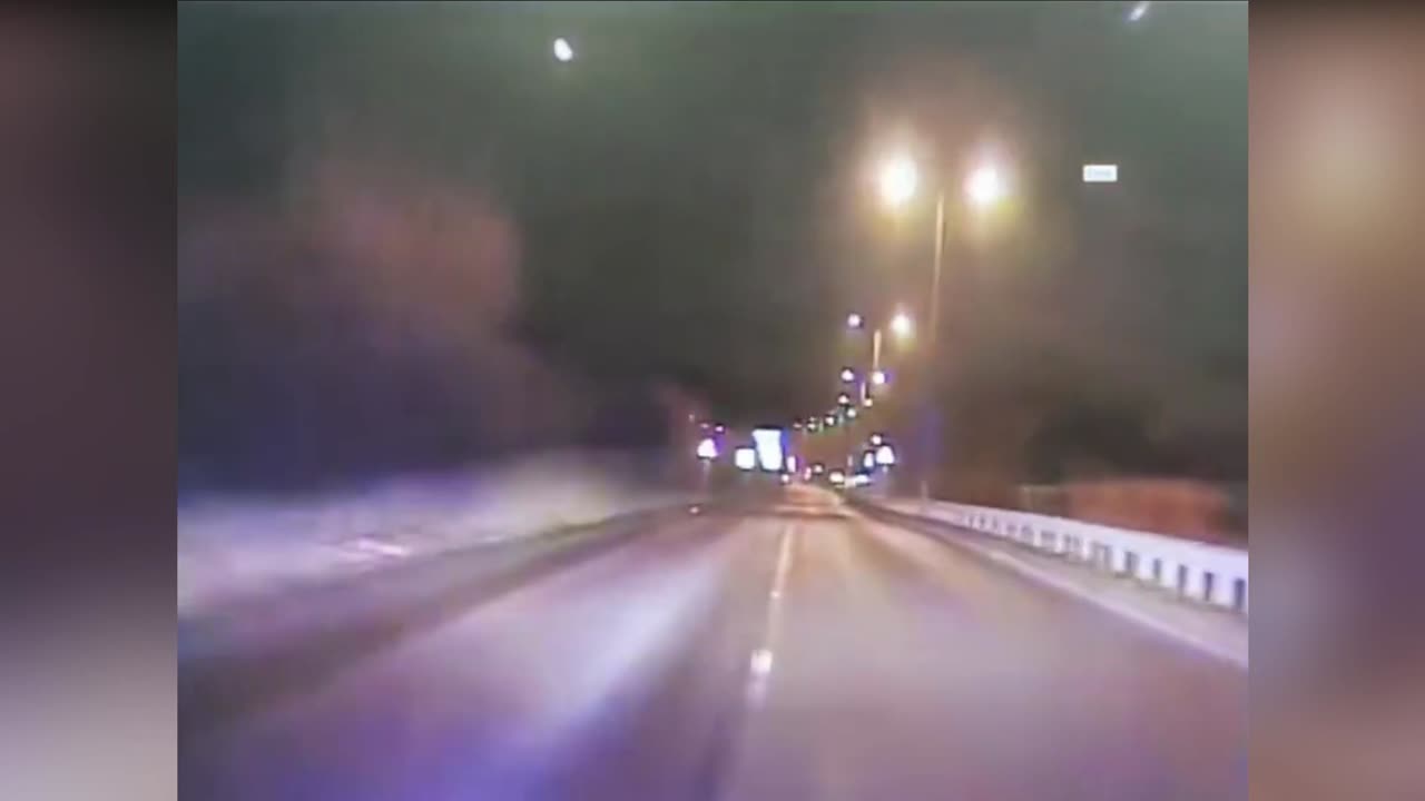 Cop Car In Surrey On Emergency Call Films Meteor Crashing To Earth