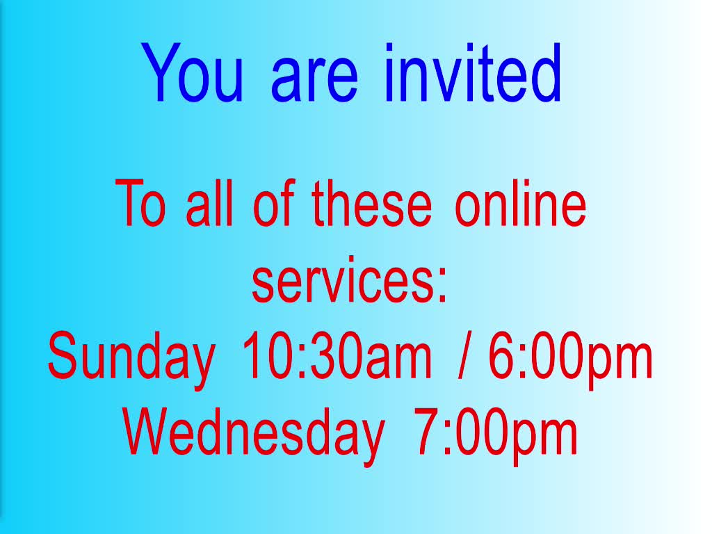 Sunday evening service