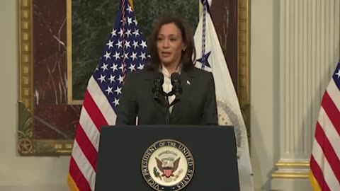 Is Kamala speaking to an audience of children? And what’s with the laugh?