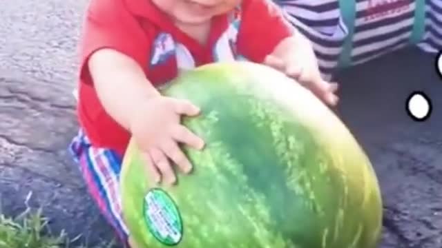 Funny Baby Videos eating fruits