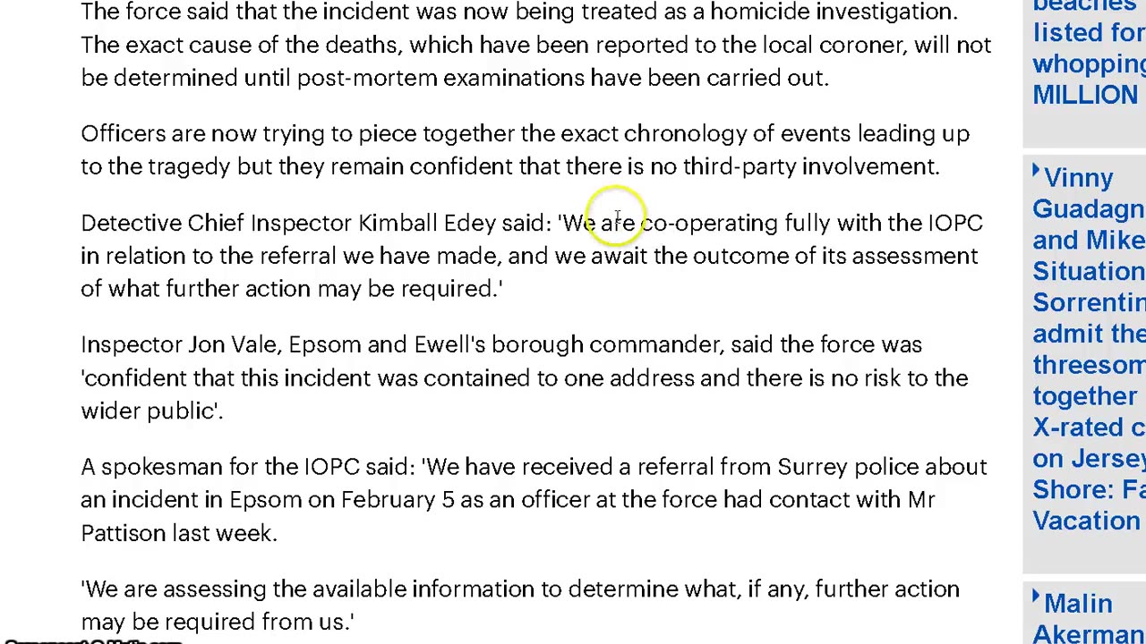 Blame Men - Epsom shootings