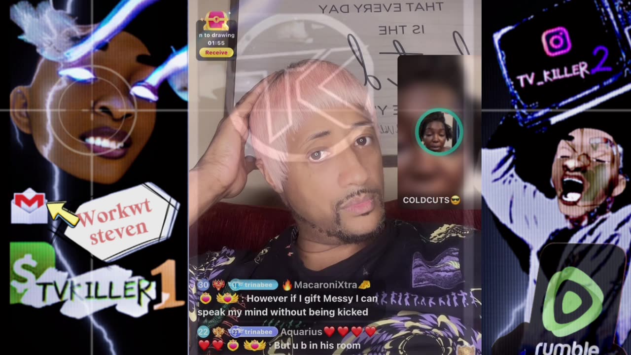 TRINA B WANNA NO WHY YALL SUPPORT MESSY CALLER HE GETS ON A BOX & RUN