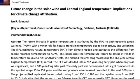 Natural warming of earth.