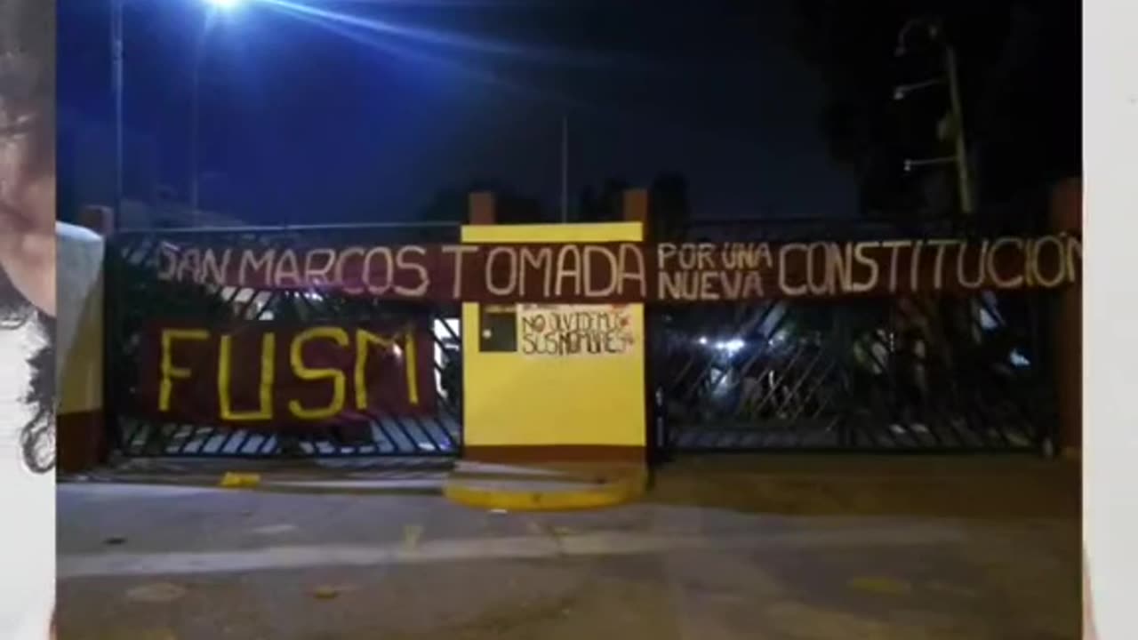 Estudiantes toman San Marcos UNIVERSIDAD LIMA PERU