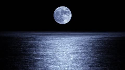 Nature Landscape Moon Beautiful Moon Ocean Light Scenery nature status natural video