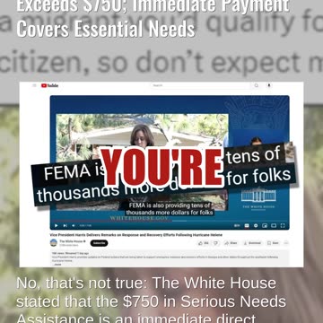 Fact Check: Federal Disaster Assistance For Helene Victims Exceeds $750; Payment For Essential Needs