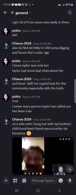 Chance has been caught in 4k admitting his Mod Kitty was underage. So much for "not doing anything"