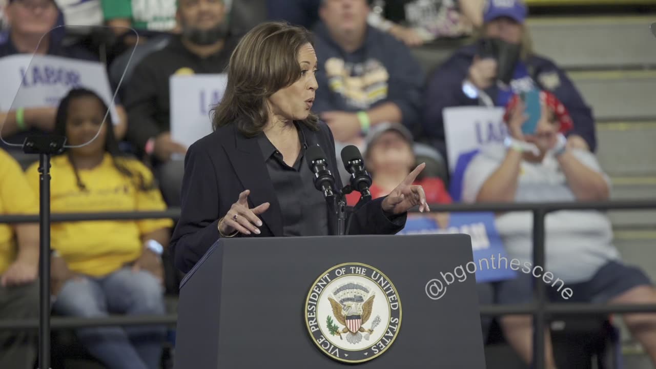 Kamala Harris Speaks at Campaign Rally in Flint, Michigan