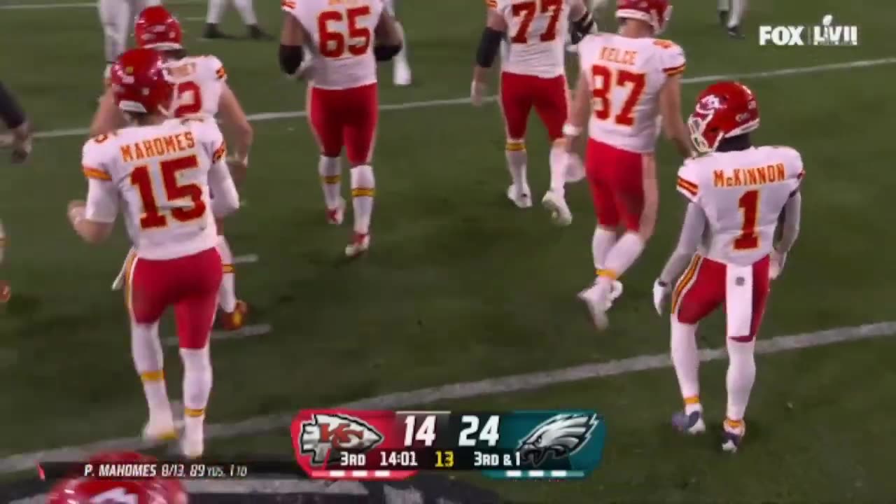 KANSAS CITY CHIEFS VS PHILADELPHIA EAGLES FULL GAME HIGHLIGHTS 3RD QTR PART 1.