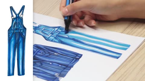 Denim Jumpsuit I Fashion Drawing Course