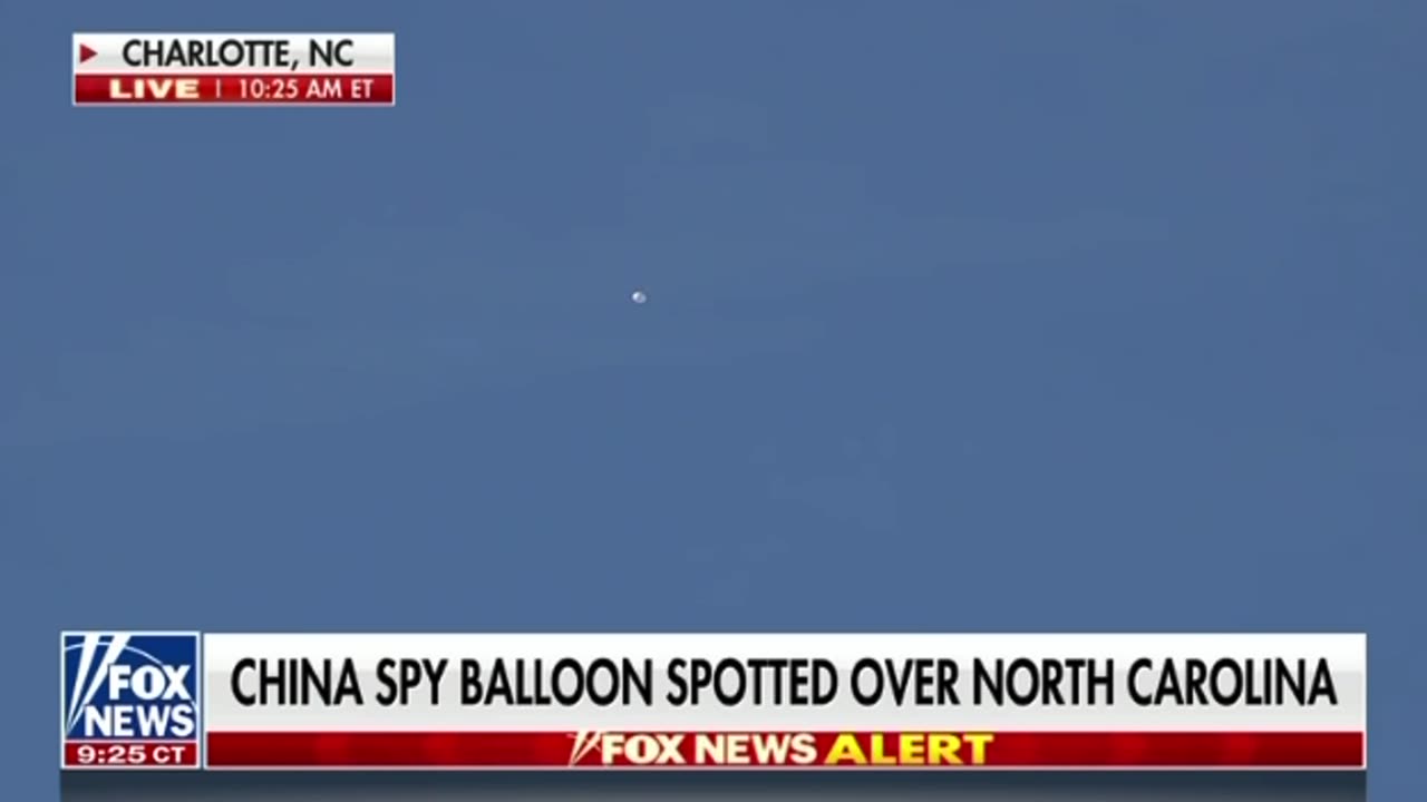 Chinese Spy Balloon spotted over North Carolina