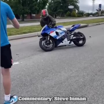 He tried to show off, but crashed instead