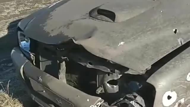 All that was left of the AFU vehicles after the battle in the Soledar direction.