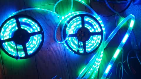 First Testing Pixel LEDs with Drivers & Power Supplies