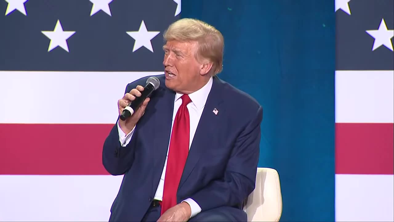 Trump holds town hall in Fayetteville, NC